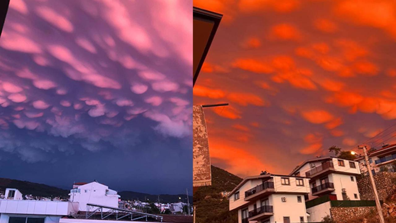 Bir ilde ‘Mammatus bulutları’ görüldü! Gören telefona sarıldı