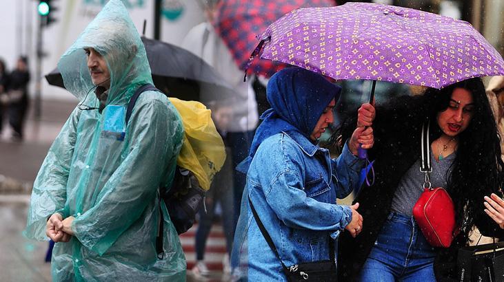 30 ilde kuvvetli sağanak uyarısı! Aralarında İstanbul da var: Şemsiyesiz dışarı çıkmayın