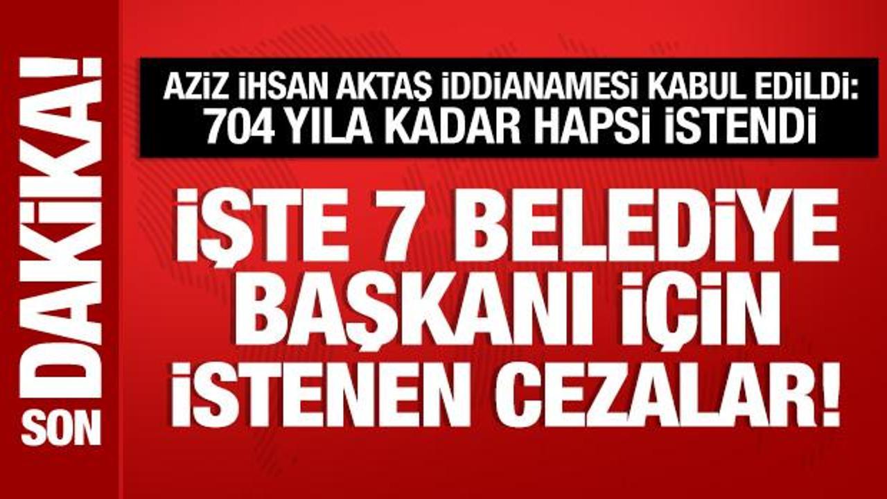 ‘Aziz İhsan Aktaş suç örgütü’ soruşturmasında iddianame kabul edildi