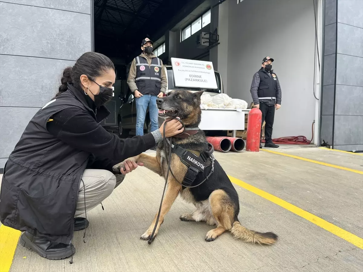 Pazarkule’de 19 Kilo Esrar Ele Geçirildi