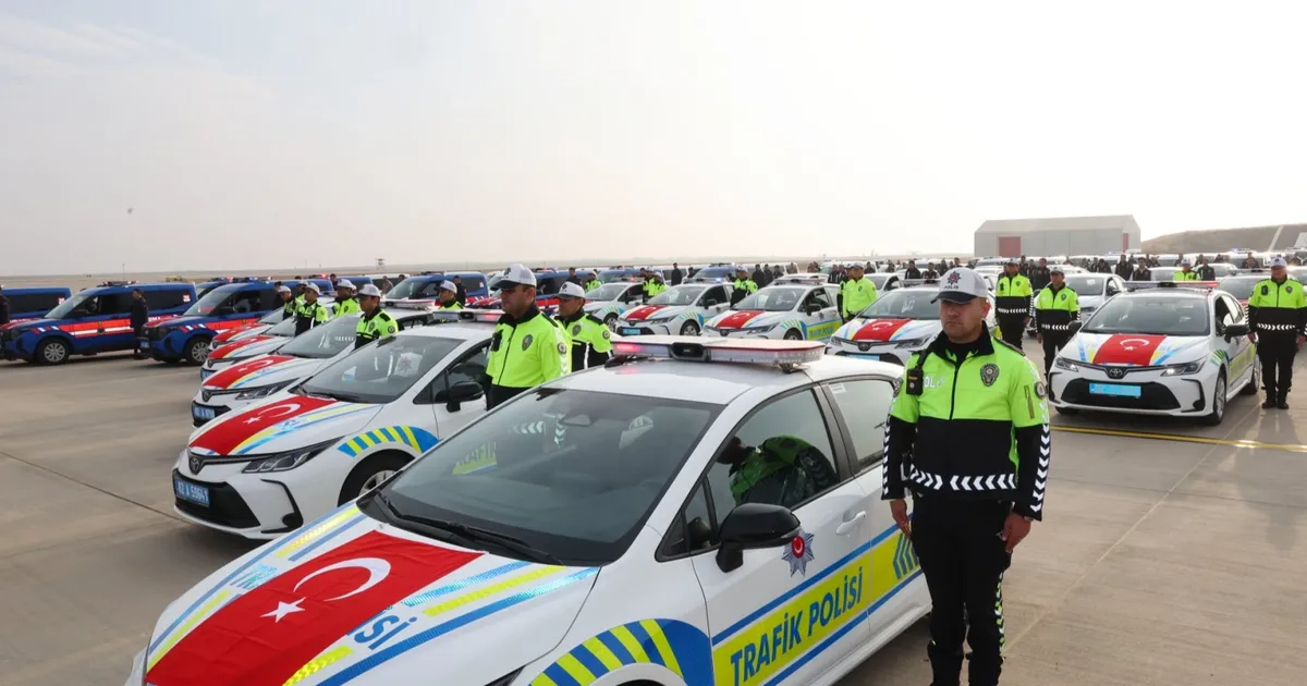 Adıyaman’da güvenlik gücü artıyor! 116 yeni araç hizmete alındı