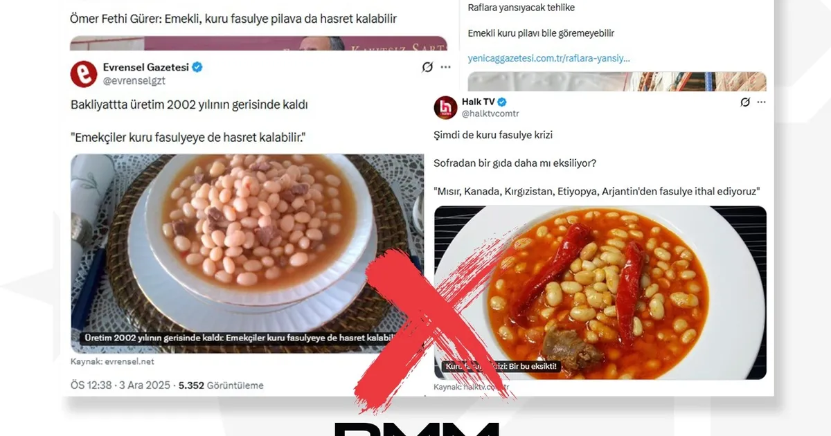 “Kuru fasulye krizi” iddialarına yalanlama