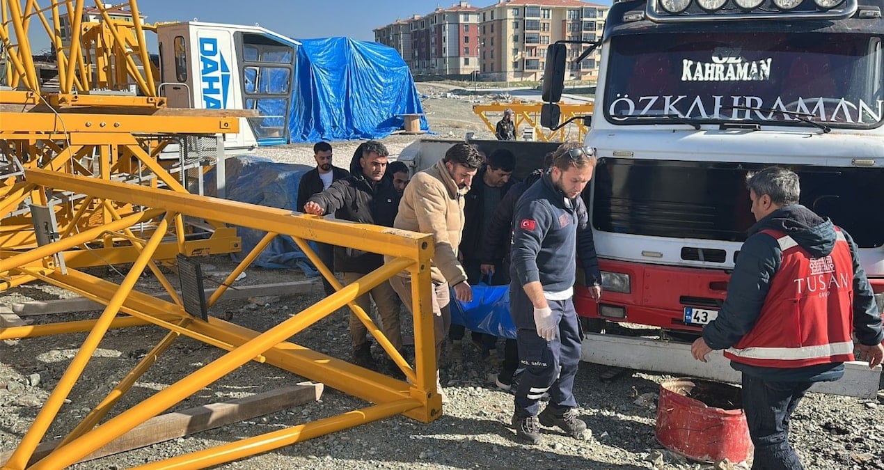 Kütahya’da vinç kazası: 1 yaralı