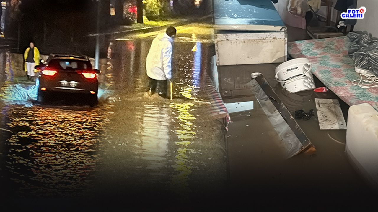 Bodrum’u sel aldı… Evin istinat duvarı çöktü!