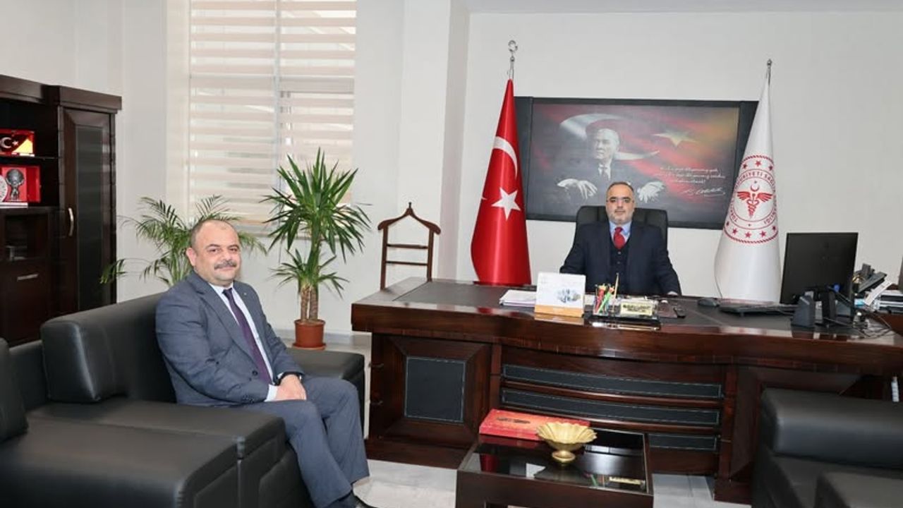 Sağlık-Sen Kırıkkale Şube Başkan Adayı İl Sağlık Müdürünü makamında ziyaret etti