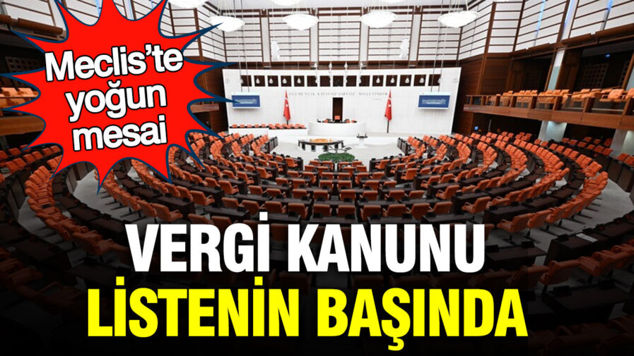TBMM’de Vergi Düzenlemeleri Üzerine Yoğun Çalışmalar Başladı